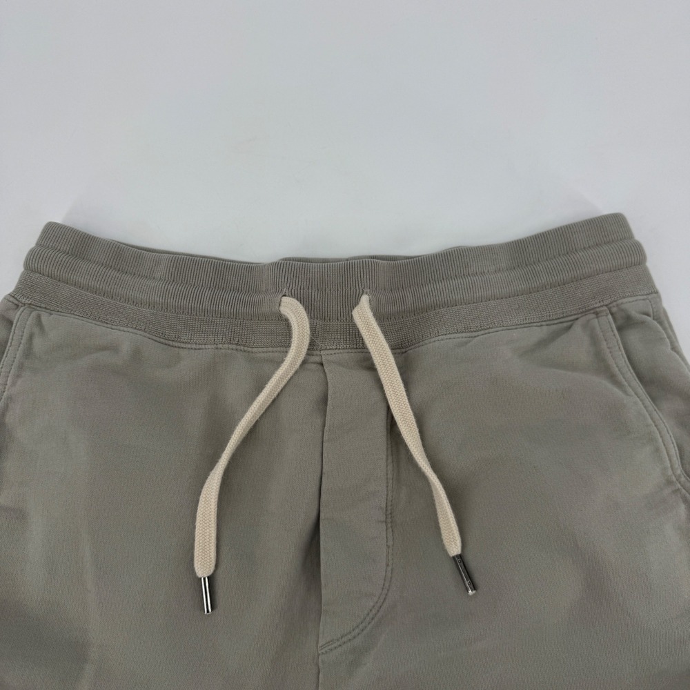 Buck Mason Mens Small Sweatpants Tan Gray Small Elastic Drawstring Cotton - Picture 4 of 9